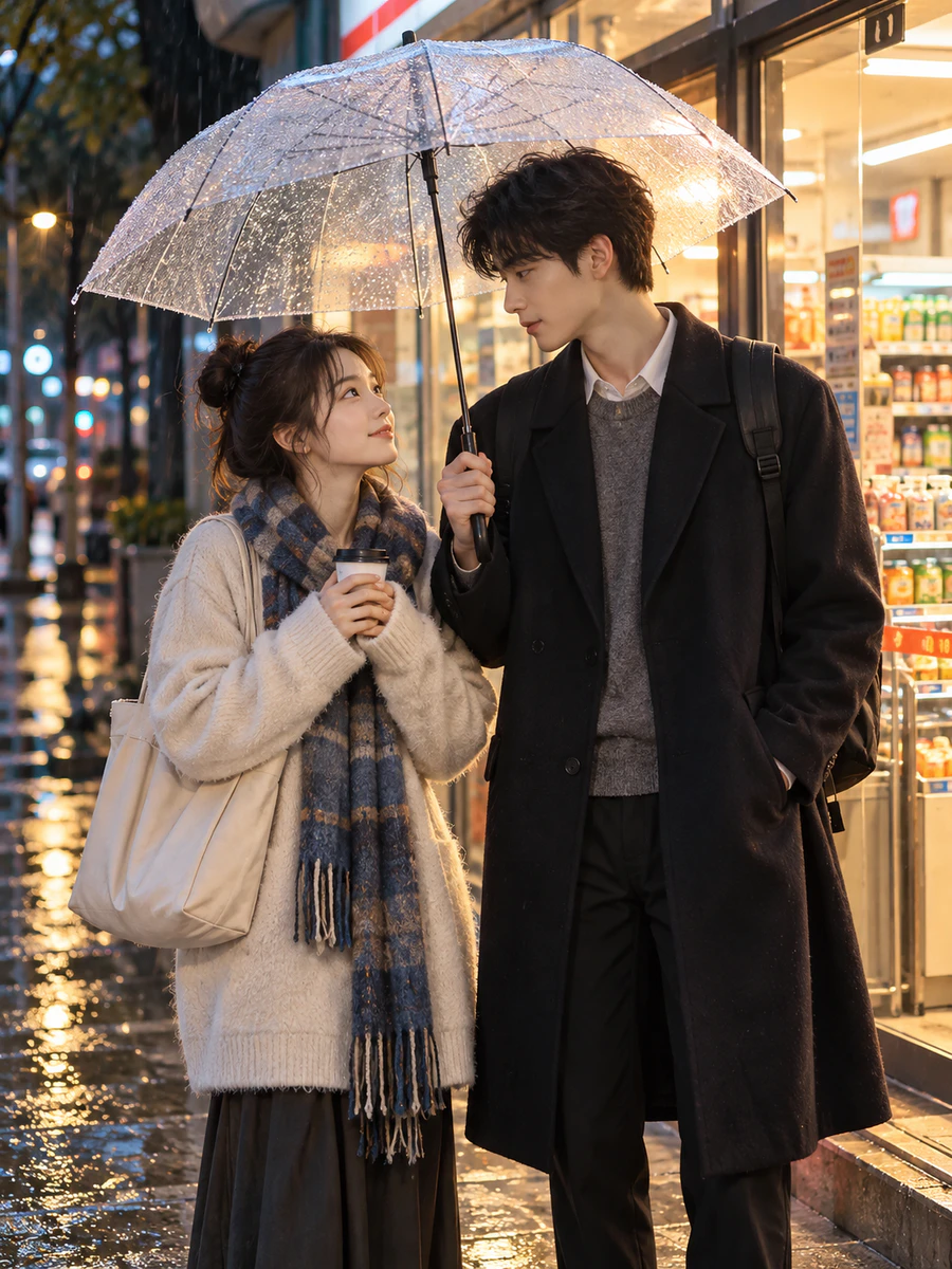 雨夜便利店 真人短剧剧照